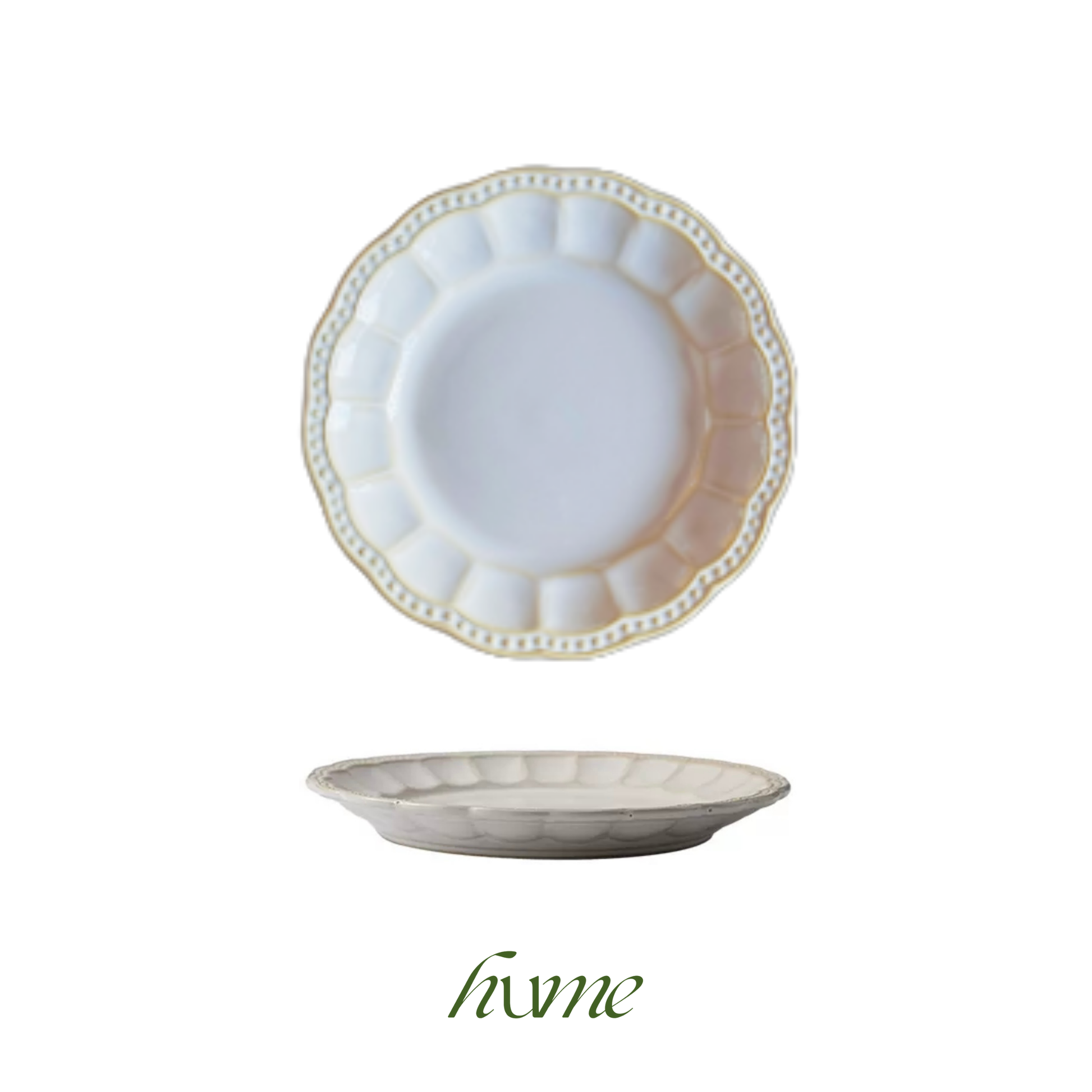 Floral Rimmed Plate 6"